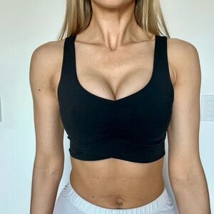 Black Scoop-Neck Seamless Bralette - Women Intimates